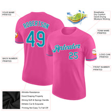 Charger l&#39;image dans la galerie, Custom Pink Teal-White Performance T-Shirt
