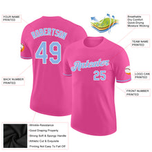 Charger l&#39;image dans la galerie, Custom Pink Light Blue-White Performance T-Shirt
