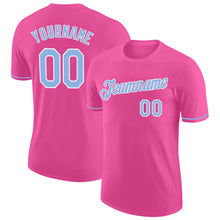 Charger l&#39;image dans la galerie, Custom Pink Light Blue-White Performance T-Shirt
