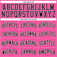 Load image into Gallery viewer, Custom Pink Black-White Authentic Throwback Basketball Jersey

