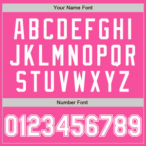 Custom Pink White Authentic Baseball Jersey