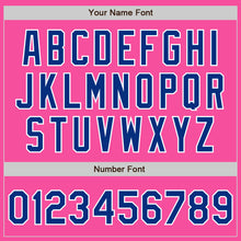 Load image into Gallery viewer, Custom Pink Royal-White Authentic Baseball Jersey
