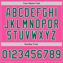 Charger l&#39;image dans la galerie, Custom Pink Kelly Green-White Authentic Baseball Jersey

