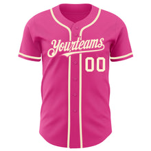Laden Sie das Bild in den Galerie-Viewer, Custom Pink Cream Authentic Baseball Jersey
