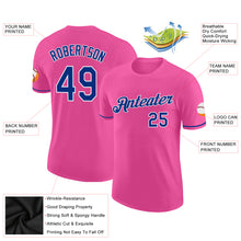 Load image into Gallery viewer, Custom Pink Royal-White Performance T-Shirt
