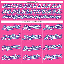 Load image into Gallery viewer, Custom Pink White-Royal Authentic Baseball Jersey

