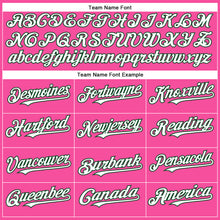 Load image into Gallery viewer, Custom Pink White-Green Authentic Baseball Jersey
