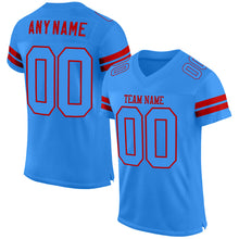 Charger l&#39;image dans la galerie, Custom Powder Blue Powder Blue-Red Mesh Authentic Football Jersey
