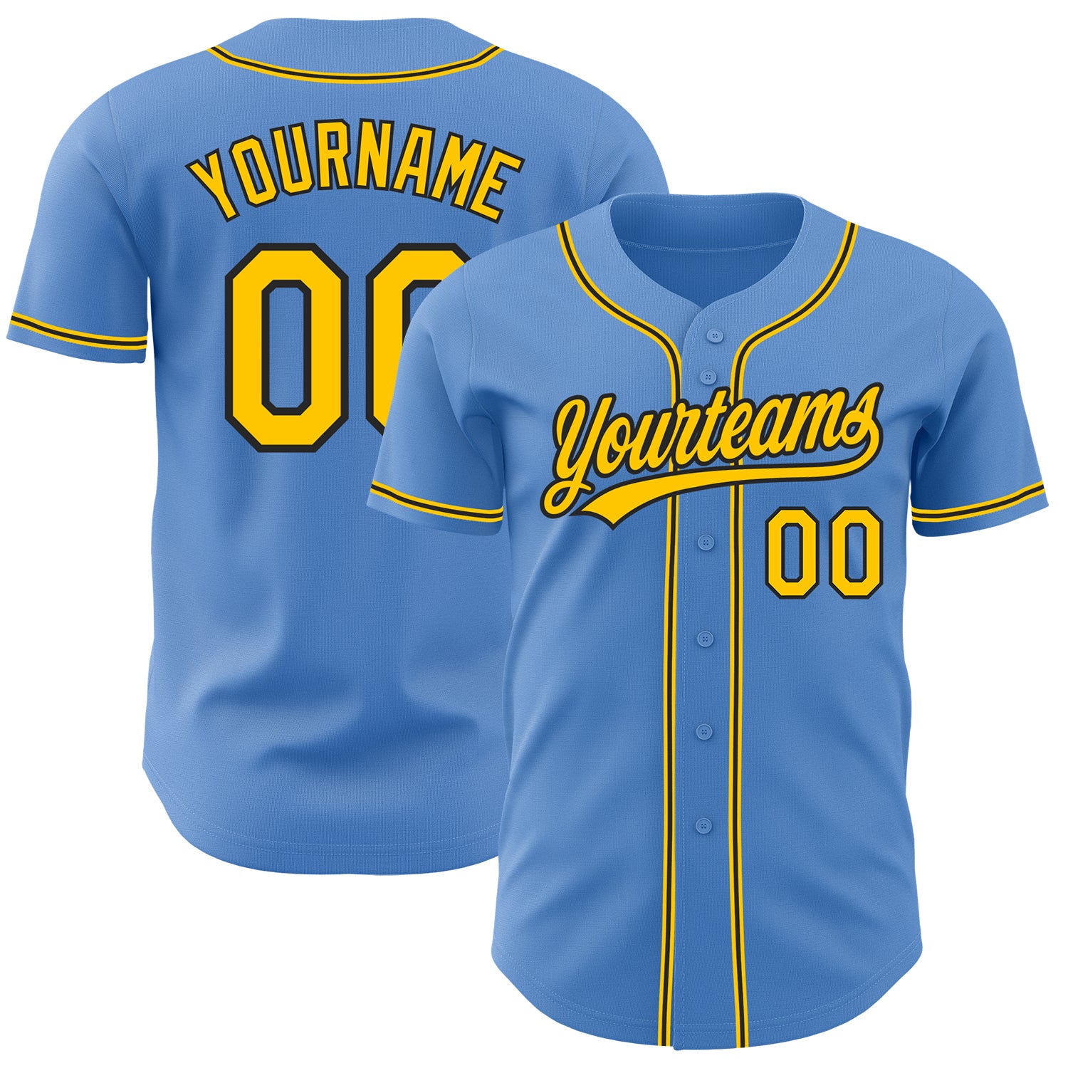 Blue and Yellow Personalized Cheap Custom Plain Authentic