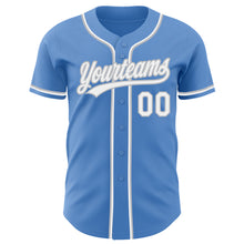 Laden Sie das Bild in den Galerie-Viewer, Custom Powder Blue White-Gray Authentic Baseball Jersey
