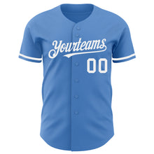 Laden Sie das Bild in den Galerie-Viewer, Custom Powder Blue White Authentic Baseball Jersey

