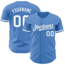 Load image into Gallery viewer, Custom Powder Blue White Authentic Baseball Jersey
