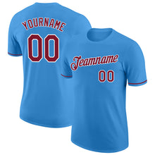 Charger l&#39;image dans la galerie, Custom Powder Blue Crimosn-White Performance T-Shirt
