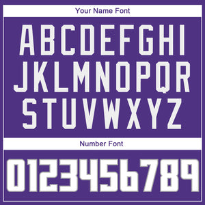 Custom Purple White-Gray Authentic Baseball Jersey