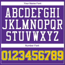 Load image into Gallery viewer, Custom Purple Gold-Kelly Green Authentic Baseball Jersey
