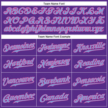 Загрузить изображение в средство просмотра галереи, Custom Purple Light Blue-Pink Authentic Sleeveless Baseball Jersey
