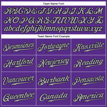 Laden Sie das Bild in den Galerie-Viewer, Custom Purple Gray-Black Authentic Sleeveless Baseball Jersey
