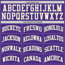 Загрузить изображение в средство просмотра галереи, Custom Purple White-Teal Authentic Throwback Basketball Jersey
