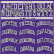 Laden Sie das Bild in den Galerie-Viewer, Custom Purple Black-White Authentic Throwback Basketball Jersey
