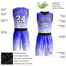 Charger l&#39;image dans la galerie, Custom Purple White-Black Round Neck Sublimation Basketball Suit Jersey
