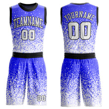 Charger l&#39;image dans la galerie, Custom Purple White-Black Round Neck Sublimation Basketball Suit Jersey
