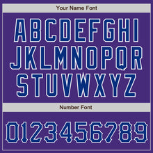 Загрузить изображение в средство просмотра галереи, Custom Purple Royal-White Authentic Baseball Jersey
