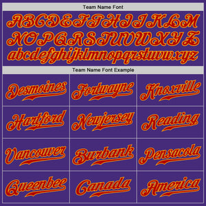 Custom Purple Red-Gold Authentic Baseball Jersey