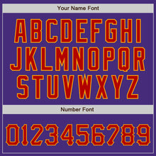 Load image into Gallery viewer, Custom Purple Red-Gold Authentic Baseball Jersey
