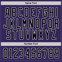 Загрузить изображение в средство просмотра галереи, Custom Purple Black-White Hockey Jersey
