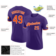 Laden Sie das Bild in den Galerie-Viewer, Custom Purple Orange-White Performance T-Shirt
