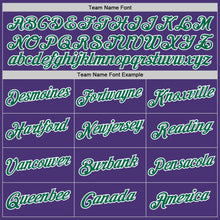 Laden Sie das Bild in den Galerie-Viewer, Custom Purple Kelly Green-White Performance T-Shirt
