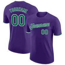 Laden Sie das Bild in den Galerie-Viewer, Custom Purple Kelly Green-White Performance T-Shirt
