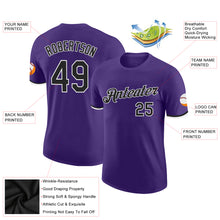 Laden Sie das Bild in den Galerie-Viewer, Custom Purple Black-White Performance T-Shirt
