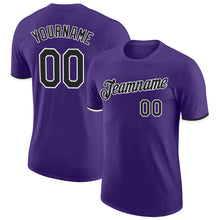 Laden Sie das Bild in den Galerie-Viewer, Custom Purple Black-White Performance T-Shirt
