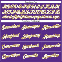 Laden Sie das Bild in den Galerie-Viewer, Custom Purple White-Old Gold Performance T-Shirt
