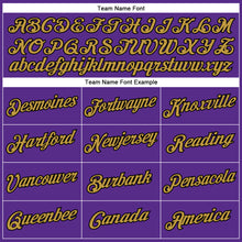 Laden Sie das Bild in den Galerie-Viewer, Custom Purple Old Gold-Black Performance T-Shirt
