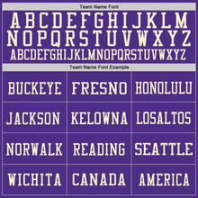 Load image into Gallery viewer, Custom Purple Cream Mesh Authentic Football Jersey
