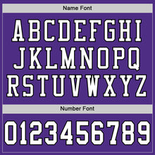 Загрузить изображение в средство просмотра галереи, Custom Purple White-Black Mesh Authentic Football Jersey
