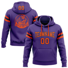 Charger l&#39;image dans la galerie, Custom Stitched Purple Orange-Black Football Pullover Sweatshirt Hoodie
