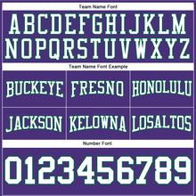 Charger l&#39;image dans la galerie, Custom Stitched Purple White-Kelly Green Football Pullover Sweatshirt Hoodie

