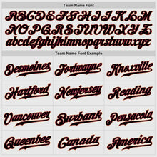 Charger l&#39;image dans la galerie, Custom White Crimson Pinstripe Crimson-Cream Authentic Raglan Sleeves Baseball Jersey
