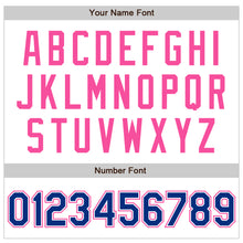 Load image into Gallery viewer, Custom White Royal-Pink Authentic Raglan Sleeves Baseball Jersey
