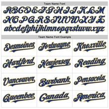 Load image into Gallery viewer, Custom White Old Gold-Royal Authentic Raglan Sleeves Baseball Jersey
