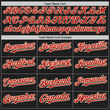 Load image into Gallery viewer, Custom Black Red-Cream Authentic Raglan Sleeves Baseball Jersey
