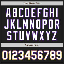 Load image into Gallery viewer, Custom Black White Purple-Old Gold Authentic Raglan Sleeves Baseball Jersey
