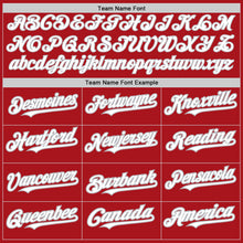 Load image into Gallery viewer, Custom Red White Black-Gray Authentic Raglan Sleeves Baseball Jersey
