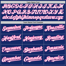 Load image into Gallery viewer, Custom Royal White-Pink Authentic Raglan Sleeves Baseball Jersey
