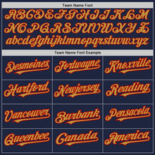 Load image into Gallery viewer, Custom Navy Old Gold-Red Authentic Raglan Sleeves Baseball Jersey
