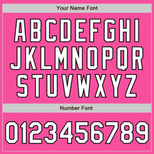 Load image into Gallery viewer, Custom Pink White-Black Authentic Raglan Sleeves Baseball Jersey
