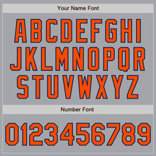 Load image into Gallery viewer, Custom Gray Orange-Navy Authentic Raglan Sleeves Baseball Jersey
